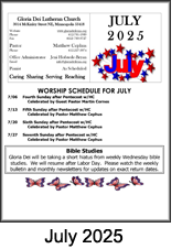 July Newsletter