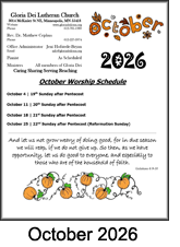 October Newsletter