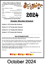 October Newsletter
